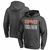 Men's Chicago Bears Heather Charcoal Stronger Together Pullover Hoodie,baseball caps,new era cap wholesale,wholesale hats